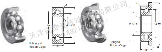 NHBB SSL-630 深溝球軸承圖紙