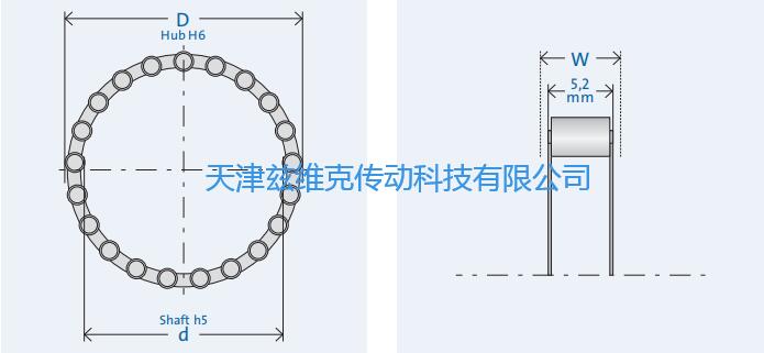 GMNRL448-4單向軸承圖紙