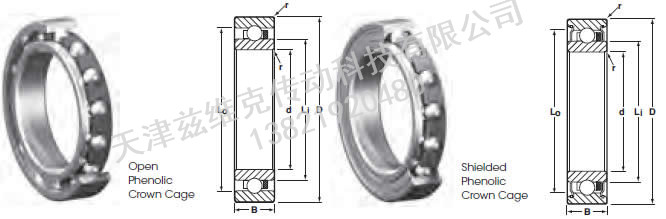 NHBB SSRI-1634 力距管球軸承圖紙