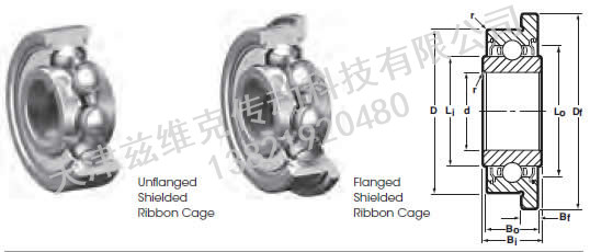 NHBB SSRI-4ZZEE 深溝球軸承圖紙