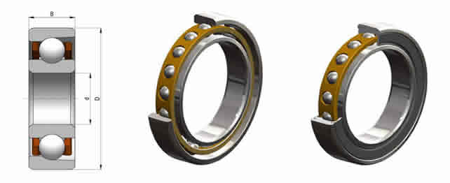 德國HQW角接觸球軸承ZSB2100JY965圖紙