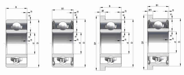 德國HQW深溝球軸承6004圖紙