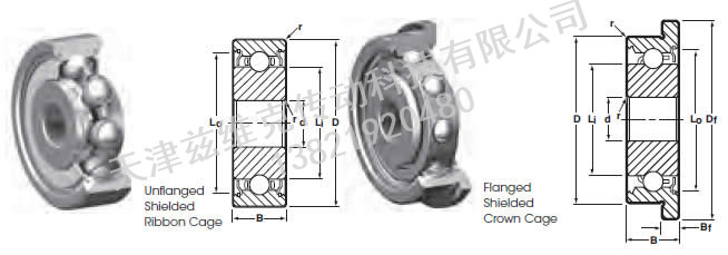 NHBB SSRI-518ZZY05 深溝球軸承圖紙