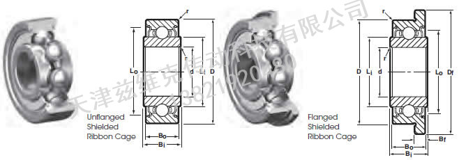 NHBB SSRI-5A62 深溝球軸承圖紙